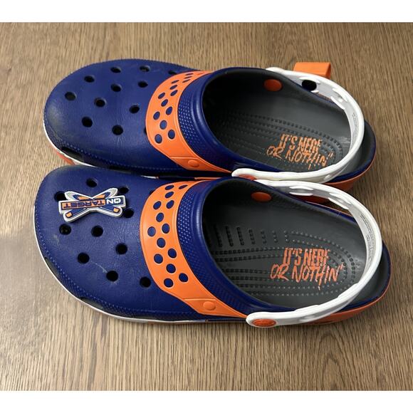 Crocs X NERF Classic Clog NERF Blaster Dart Unisex M 8/ W 10 Royal Blue Orange main image 14